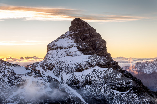 Sunset on Thursday night taken from Esquilant Bivvy Hut