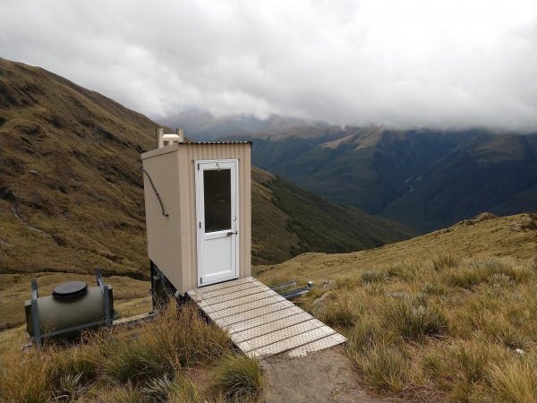 Brewster Hut's loo with a view
