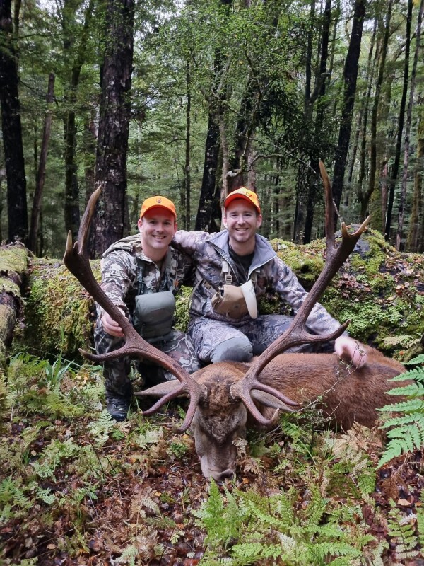 New Zealand Deerstalkers Association (NZDA) CEO Gwyn Thurlow, left, with brother Brent while hunting in Nelson Lakes National Park. PHOTO/GWYN THURLOW
