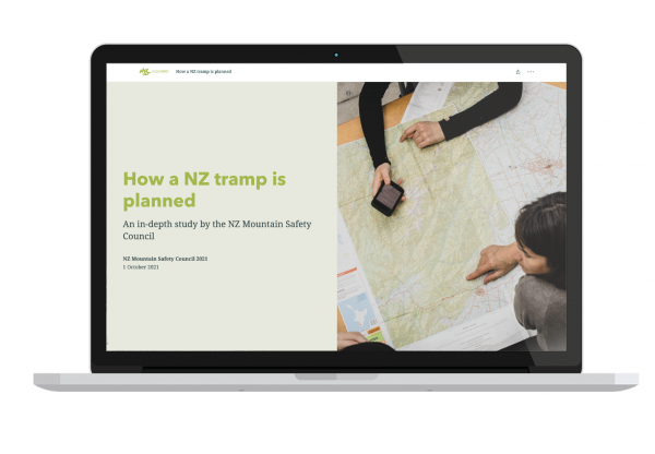 How a NZ tramp is planned