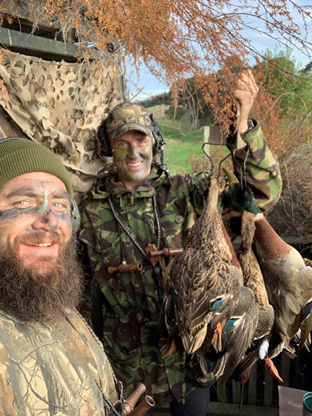 The annual Duck Opening weekend, Josh, left, with his mate Matt Nichols. PHOTO/JOSH MURRAY