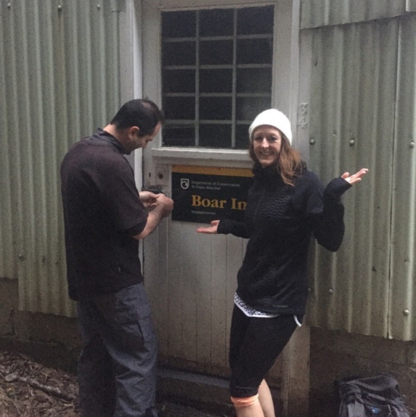 Mike McIntosh and Lisa Healy at Boar Inn