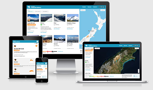 NZ Avalanche Advisory Website