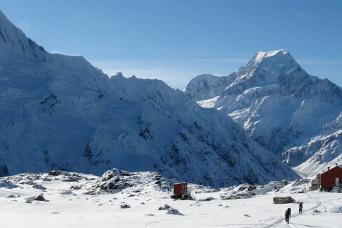 Thumbnail of Alpine peaks hut snow 