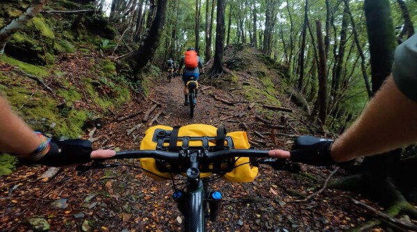 Riders and trampers on the Old Ghost Road