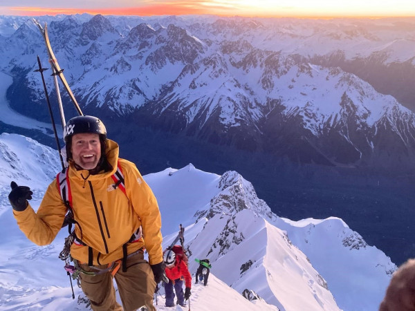 Sam on Aoraki/Mt Cooks East Ridge