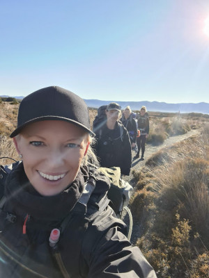 Sarah Tramping Tongariro National Park