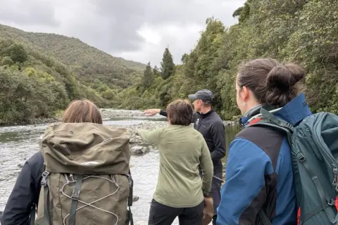 Thumbnail of Assessing river Otaki CREDIT NZMSC