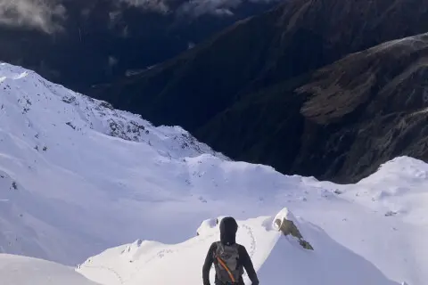 Thumbnail of Descending into a beautiful dawn Alastair McDowell