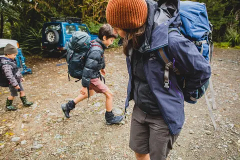Thumbnail of Family outdoors Caleb Smith