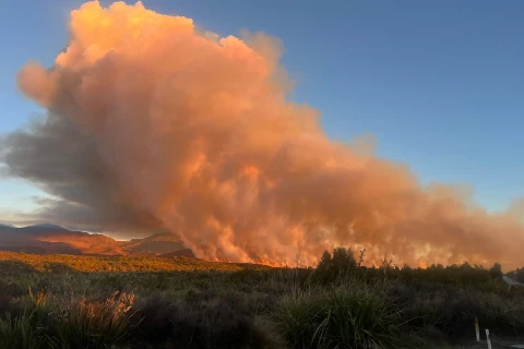 Thumbnail of Tongariro Fire | CREDIT Mike Forbes