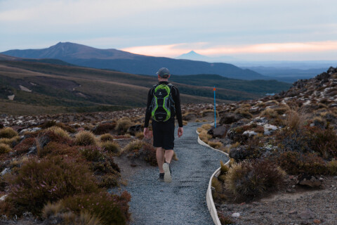 Thumbnail of Bevan walking the Tongariro Crossing