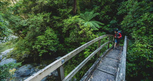 Walking on bridge Caleb Smith